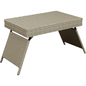 Portable Folding Wicker Table – Outdoor Flex Series