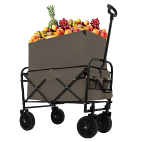 Minimeetall Collapsible Heavy-Duty Utility Wagon With Dual-Layer Bag Set