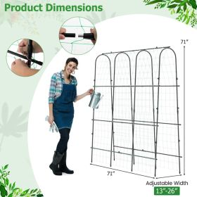 71" U-Shaped Garden Arched Trellis