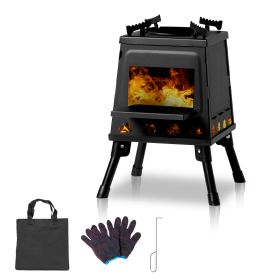 Black Portable Camping Stove