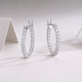 Streamer Diamond Set With Moissanite Silver Earrings Luxury Fashion Diamond Earrings Stud Earrings