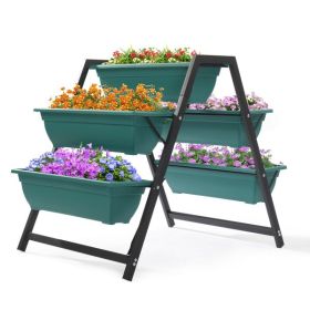 5-Tier Trapezoid Raised Garden Planter Bed