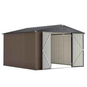 Steel Yard Shed With Design Of Lockable Doors