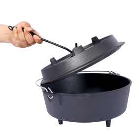 Cast Iron Dutch Oven (Pre-Seasoned)