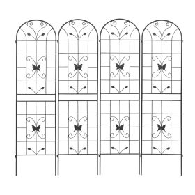 4-Pack Metal Garden Trellis 86.7" x 19.7"