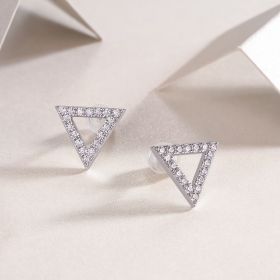 Unique Diamond Set With Moissanite Silver Earrings Luxury Fashion Diamond Earrings Stud Earrings