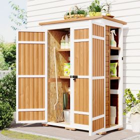 Ironwood Frontier 5.5ft Outdoor Storage Shed – Rustic Garden Cabinet