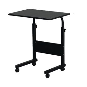 Movable Multi-Purpose Side Table & Computer Desk – Black