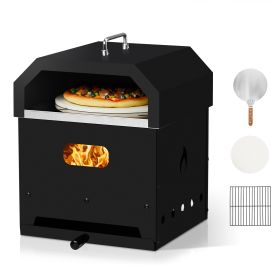 Square Pizza Oven With Handle (Iron Charcoal Oven)