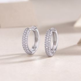 Corner Star Diamond Set Moissanite Silver Earrings Luxury Fashion Diamond Earrings Stud Earrings
