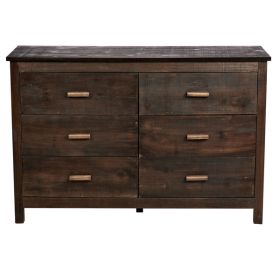 Brown Veneer Chest Of Drawers