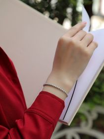 Starlight Moissanite Bracelet – Celestial Radiance Edition 165mm