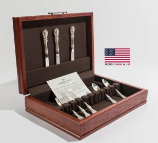 Traditions Flatware Chest - Rich Mahogany