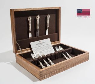 Rustic Americana Flatware Chest