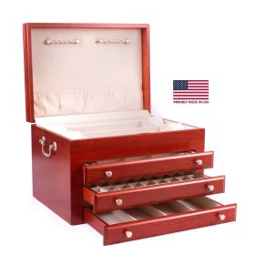 Majestic 3-Drawer Jeweller – Heritage Cherry Finish