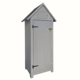Ironwood Haven Vertical Outdoor Storage Shed – 30.31"L x 20.48"W x 65.75"H