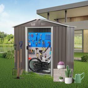 Grey Metal Storage Shed (8FT x 4FT)