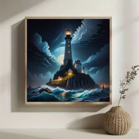 Full Diamond Round Water Diamond Art - Multiple Designs (Option: Code90)