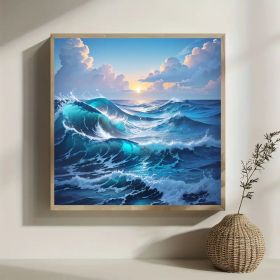 Full Diamond Round Water Diamond Art - Multiple Designs (Option: Code129)