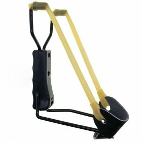 Compact Folding Slingshot Catapult (Color: Black)