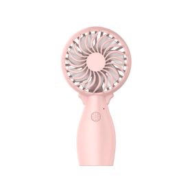 F6 Compact Portable Desktop Fan – 3-Speed Adjustable (Color: Pink)