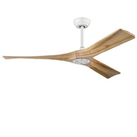 52" Modern Indoor Ceiling Fan with Remote – Matte White (Option: Matte White)