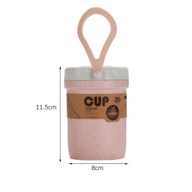 Microwaveable Sealing Soup Cup (Color: Pink)