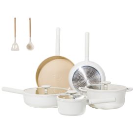 Oven Safe Ceramic Cookware Sets (Non Stick, With Removable Handles) (Option: 13p)