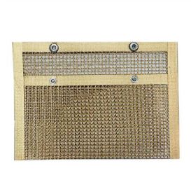 Reusable BBQ Grill Mesh Bag (Non-stick) (Option: Gold 24x14cm)