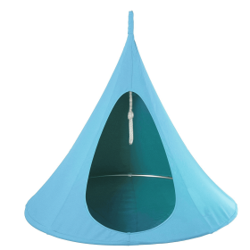 Single UFO Hammock – Waterproof Outdoor Garden Swing (Color: Blue)