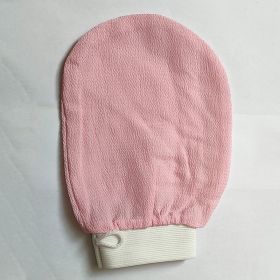 Rayon Bath Gloves (Multicolor) (Color: Pink)