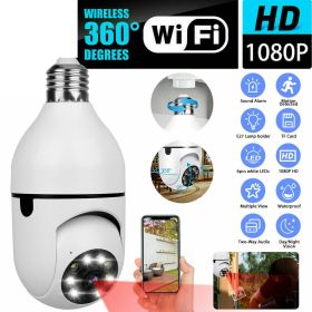 Stealth360 E27 Light Bulb Security Camera – 1080P WiFi Smart Cam (Color: White)