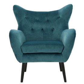 Velvet Arm Chair (Option: Teal)