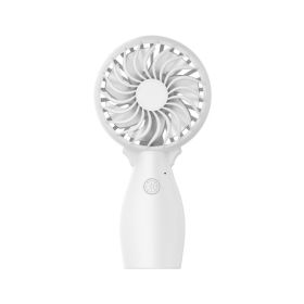 F6 Compact Portable Desktop Fan – 3-Speed Adjustable (Color: White)