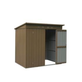 Large Bike Shed Waterproof (Color: Brown)