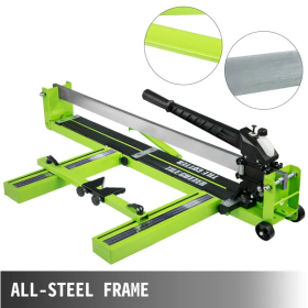 VEVOR Ceramic Porcelain Tile Cutter With Laser Guide All-Steel Frame (Color: Green)