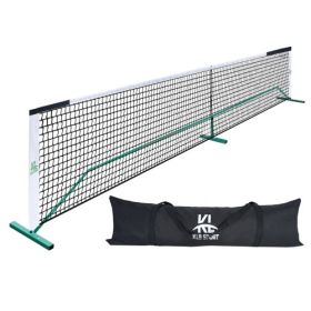 IronClad 22FT Pickleball Net Set – Heavy-Duty Frame & Carry Bag (Option: Black white)