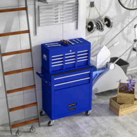 SteelForce 8-Drawer Rolling Tool Chest (Color: Blue)
