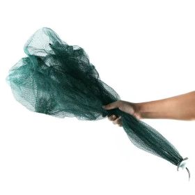 Portable Folding Fishing Trap Net (Color: Green)