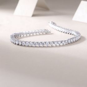 Mark Moissanite Bracelet – Radiant Horizon Edition (Option: 180mm)