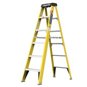 Fiberglass 6 Step Ladder (Color: Yellow)