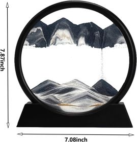 AbyssFlow 3D Dynamic Sand Art Display (Color: Black)