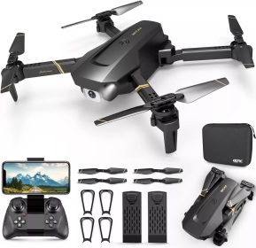 AeroForge V4 Foldable Mini Drone (Option: 4BATTERIES)
