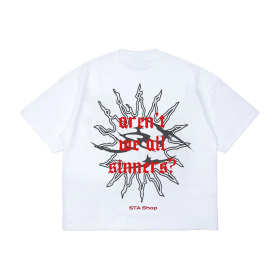 "Aren’t We All Sinners?" Oversized Streetwear Tee (Option: S)