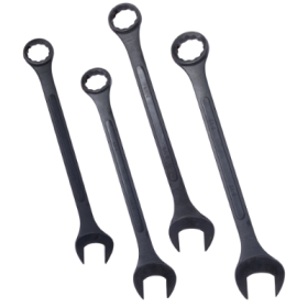 Outdoor-Grade SAE Jumbo Combination Wrench Set (Color: Black)