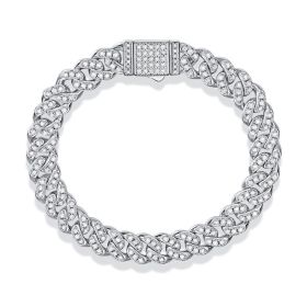 Light of Faith Moissanite S925 Silver Bracelet (Option: 165mm)