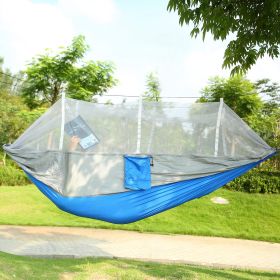 SkyGuard 2-Person Parachute Hammock with Mosquito Net (Color: Grey)