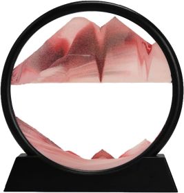 AbyssFlow 3D Dynamic Sand Art Display (Color: Pink)
